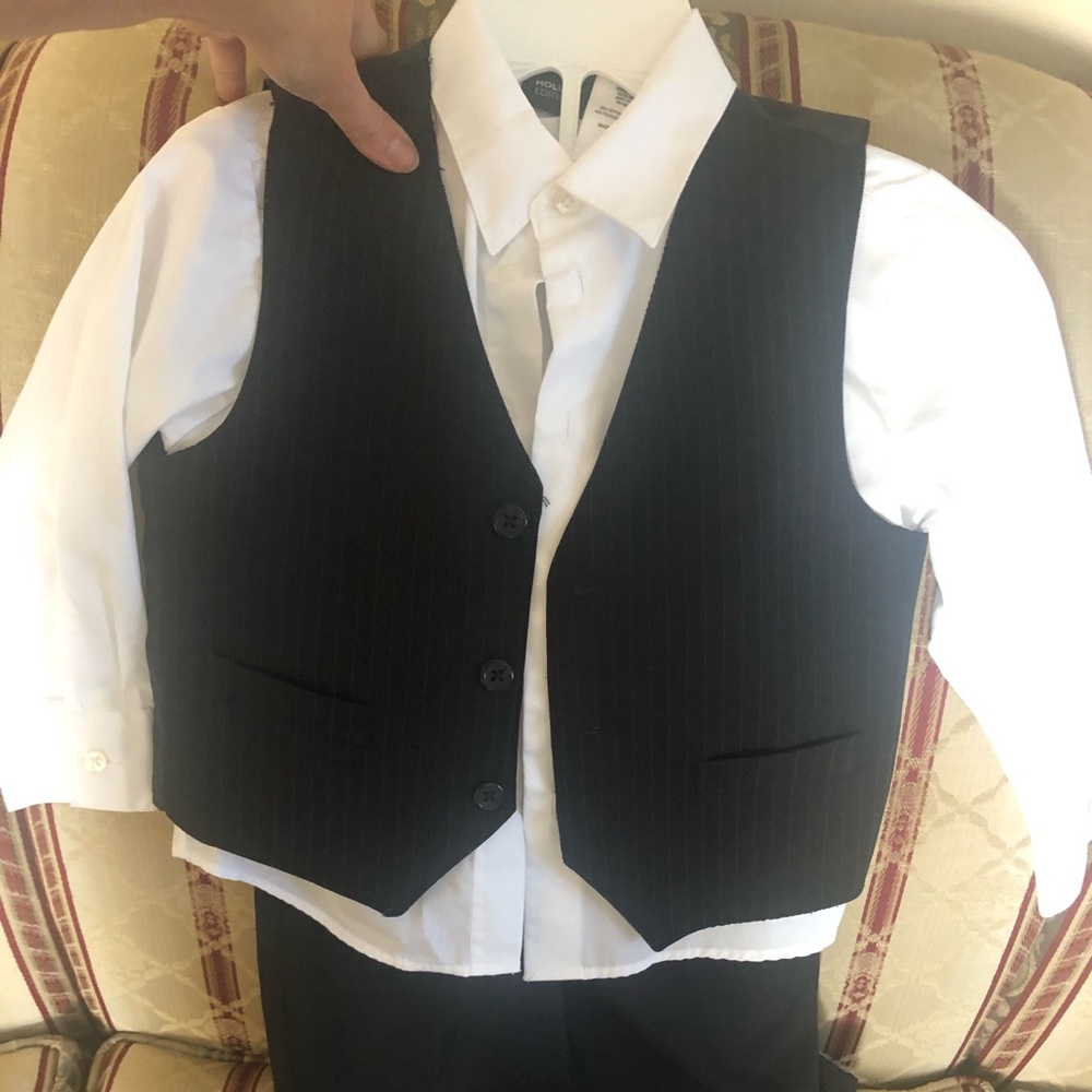 Boys 3-piece suit.  Vest, shirt and pants by Holiday Editions